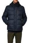 Andrew Marc Drummond Puffer Jacket In Ink