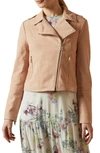 TED BAKER ELEXA SUEDE MOTO JACKET,5059104732206