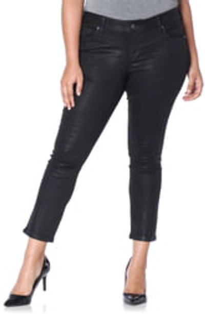 Slink Jeans Coated Ankle Jeans In Gayle