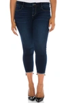 Slink Jeans Frayed Step Hem Stretch Skinny Jeans In Amber
