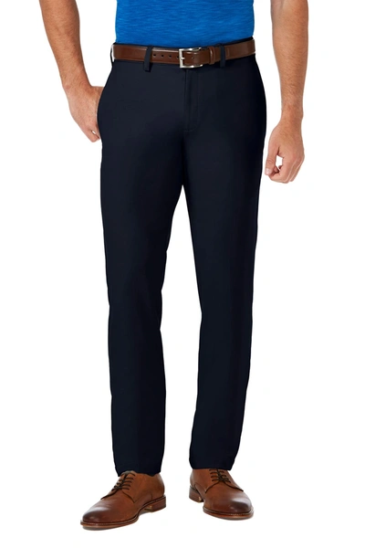 Haggar Cool 18® Pro Slim Fit Flat Front Pant In Navy