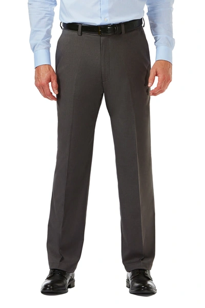 Haggar J.m.  Men Premium Stretch Classic Fit Flat Front Suit Pant In Chcoal Htr
