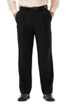 Haggar Cool 18® Pro Classic Fit Flat Front Pant In Black