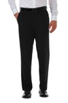 Haggar Cool 18® Pro Classic Fit Flat Front Pant In Black