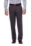 Haggar Premium No Iron Khaki Classic Fit Pant In Dk Grey