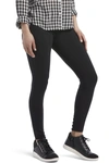 Hue Brushed Fleece Lined Seamless Leggings In Black