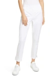 Eileen Fisher Slit Hem Ankle Pants In White