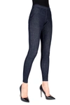 Memoi Women's Simple Stretch Leggings In Blue