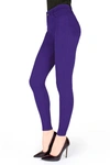 Memoi Women's Pants-style Ponte Basic Pocket Leggings In Purple