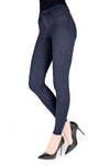Memoi Women's Pants-style Ponte Basic Pocket Leggings In Navy