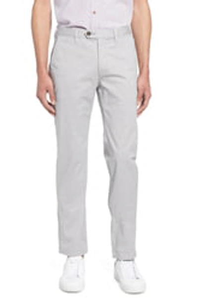Ted Baker Seenchi Slim Fit Chinos In Lt-grey