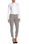 AMANDA & CHELSEA ALEX HOUNDSTOOTH PONTE KNIT SLIM LEG PANTS,841078185844