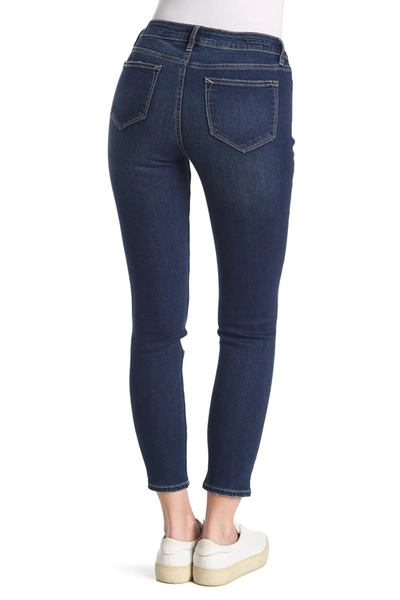 A V Denim Marley Midrise Skinny Jeans In Dark Wash