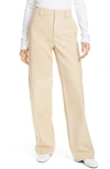 Vince Straight Leg Wool Blend Trousers In Dk Chiffon