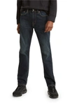 Levi's 501 Button-fly Stonewashed Jeans In Dark Stone In Sequoia Clb 1