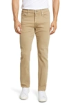 7 For All Mankind Paxtyn Skinny Fit Stretch Twill Performance Pants In Khaki