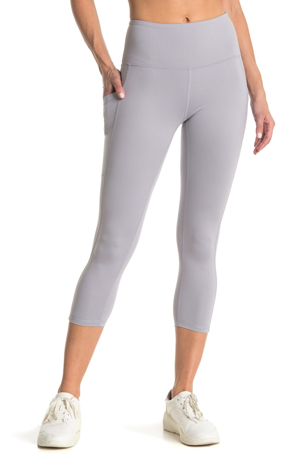 Z By Zella High Waist Daily Pocket Crop Leggings