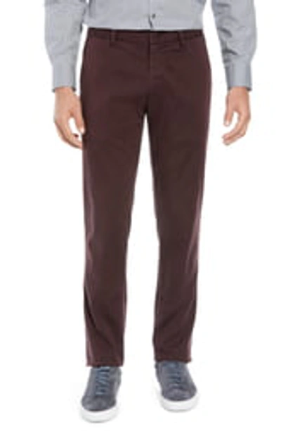 Zachary Prell Aster Straight Leg Pants In Wine