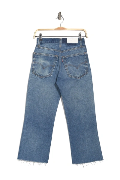 Re/done 70's Super Crop Bootcut Jeans In Indigo