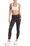 90 Degree By Reflex Yogalicious Lux Camo High Waisted Side Pocket Leggings In Camo Army Green Combo