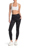 90 Degree By Reflex Lux Camo Side Pocket Leggings In Camo Black Combo