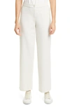 Eileen Fisher Straight Leg Ankle Pants In Bone