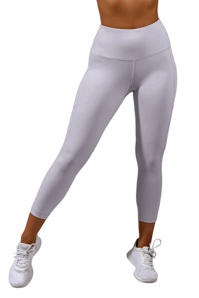 90 Degree By Reflex, Pants & Jumpsuits, White Capri Workout Leggings