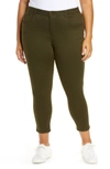 Wit & Wisdom Ab-solution High Waist Ankle Skinny Pants In Duffle Green