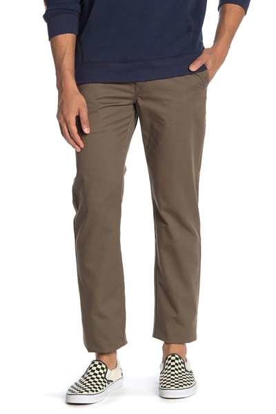 Volcom Vmonty Straight Leg Stretch Chinos In Mushroom