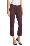Frame Women's Le Crop Mid-rise Mini Bootcut Coated Jeans In Bordeaux Coated