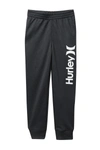 Hurley Kids' Dri-fit Solar Joggers In Black Heather