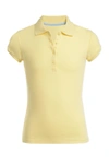 Nautica Kids' Uniform Short Sleeve Pico Polo Shirt In Lt Yellow