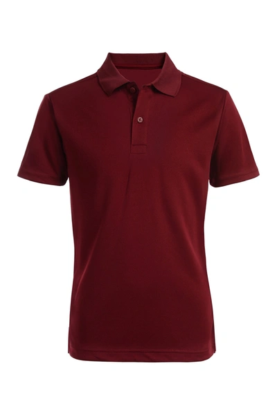 Nautica Short Sleeve Performance Polo In 601 Burgundy