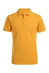 Nautica Kids' Short Sleeve Performance Polo In 718 Gold