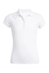 Nautica Big Girls Short Sleeve Performance Polo Shirt In 100 White