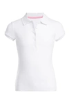 Nautica Kids' Short Sleeve Uniform Polo In 100 White