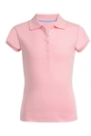 Nautica Kids' Short Sleeve Uniform Polo In Lt Pink