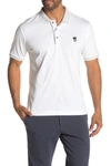 Robert Graham Lucifer Classic-fit Skull-embroidered Polo In White