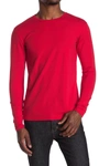 X-ray Crew Neck Long Sleeve T-shirt In Racer Red