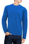 X-ray Crew Neck Long Sleeve T-shirt In Ocean Blue