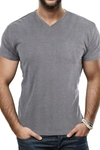 X-ray Solid V-neck Flex T-shirt In Charcoal
