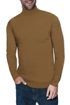 X-ray Turtleneck Pullover Sweater In Copper