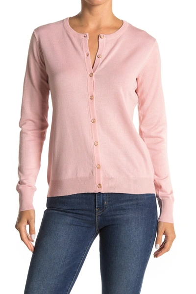 Love By Design Lightweight Garden Cardigan In Pale Mauve