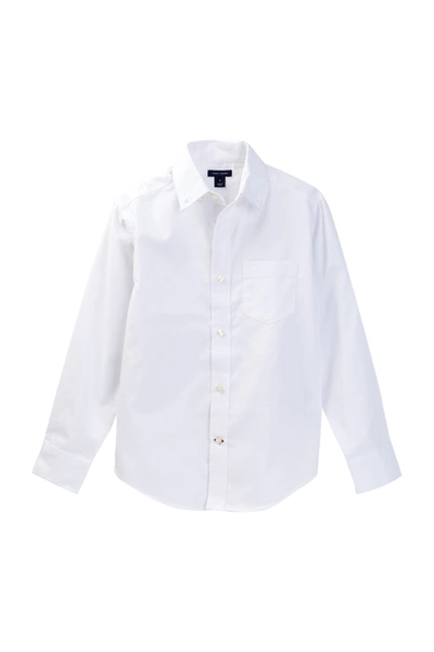 Tommy Hilfiger Kids' Pinpoint Oxford Shirt In White