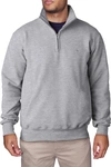 Tailorbyrd Fleece Q-zip Pullover In Heather Charcoal