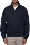 Tailorbyrd Fleece Q-zip Pullover In Black