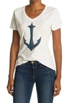 Wright & Ditson Nhl Seattle Kraken Anchor Print T-shirt In White