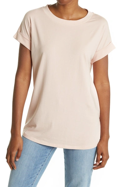 Allsaints Imogen Boy Crew Neck T-shirt In Pale Pink