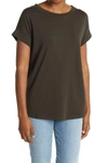 Allsaints Imogen Boy Crew Neck T-shirt In Washed Black