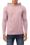 X-ray Hooded Long Sleeve T-shirt In Dusty Lavender